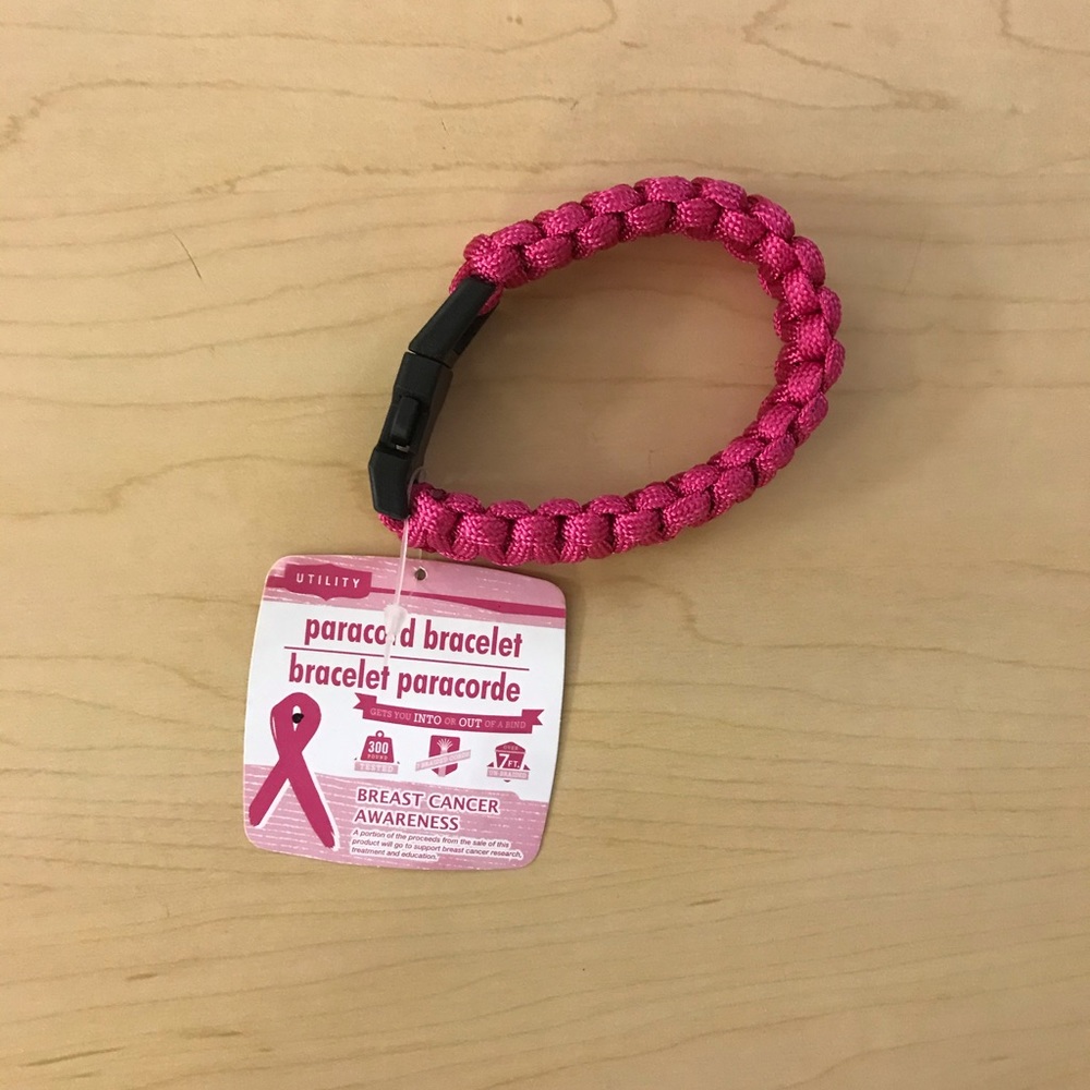 BREAST CANCER AWARENESS Paracord bracelet 🌸🌺Mother’s Day Sale🌺🌸